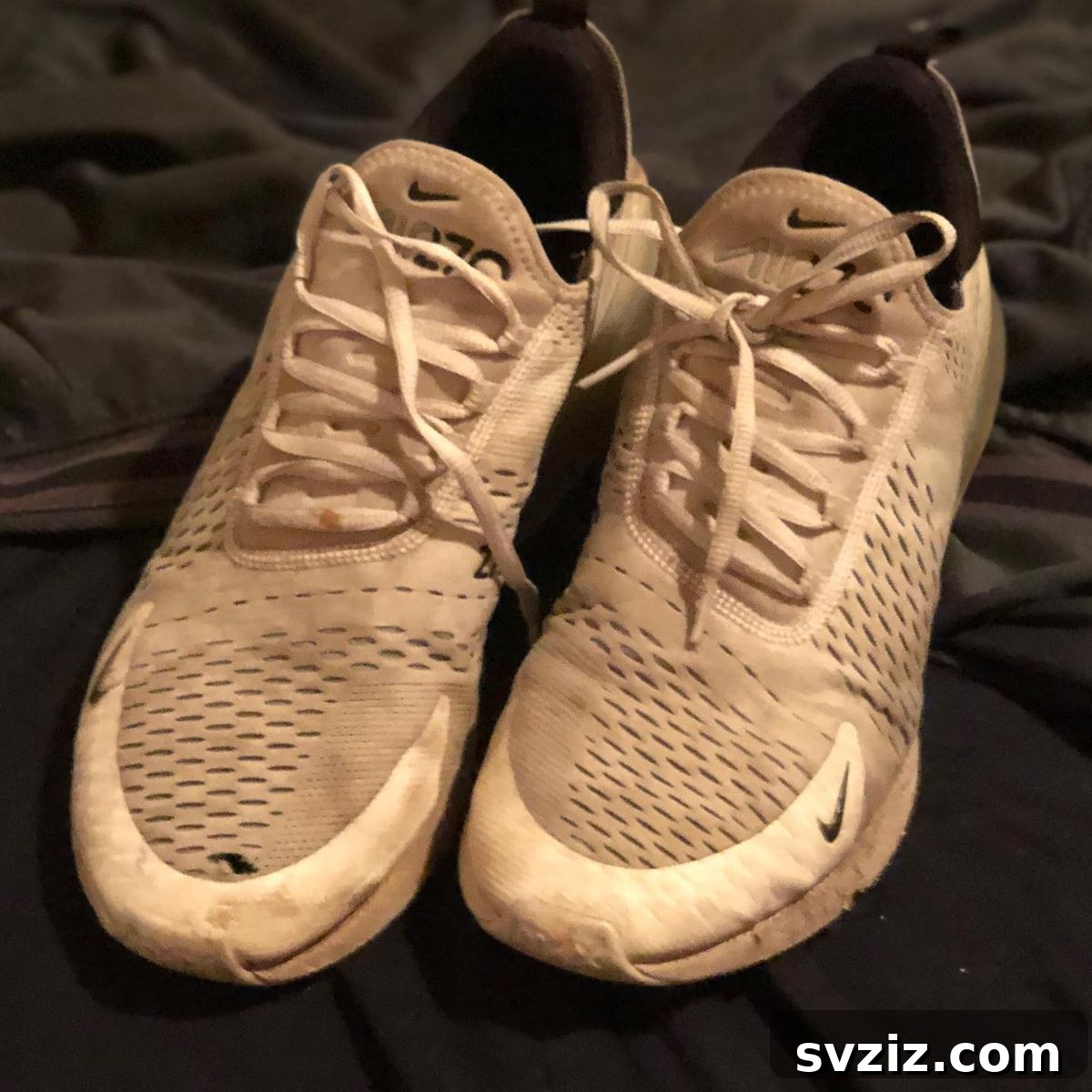Pile of worn-out shoes