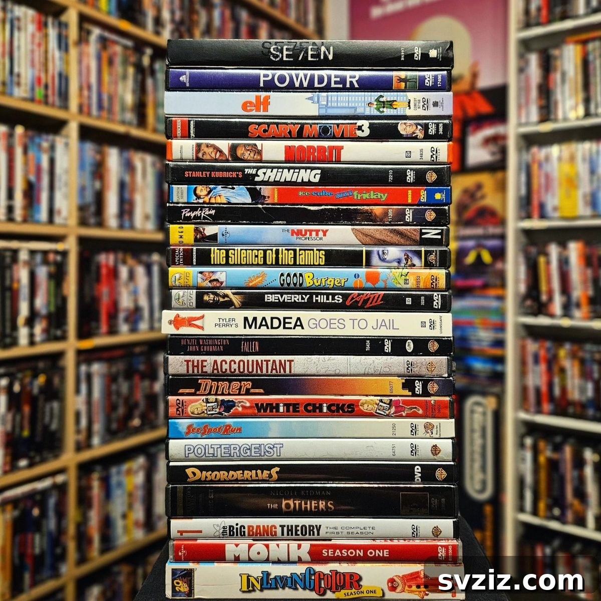 Collection of DVDs, some of which are not watched