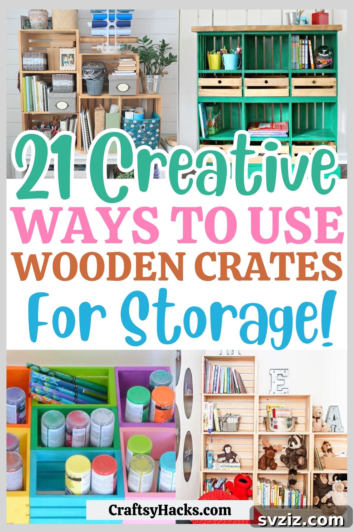 Ways to use Wooden Crates for Storage