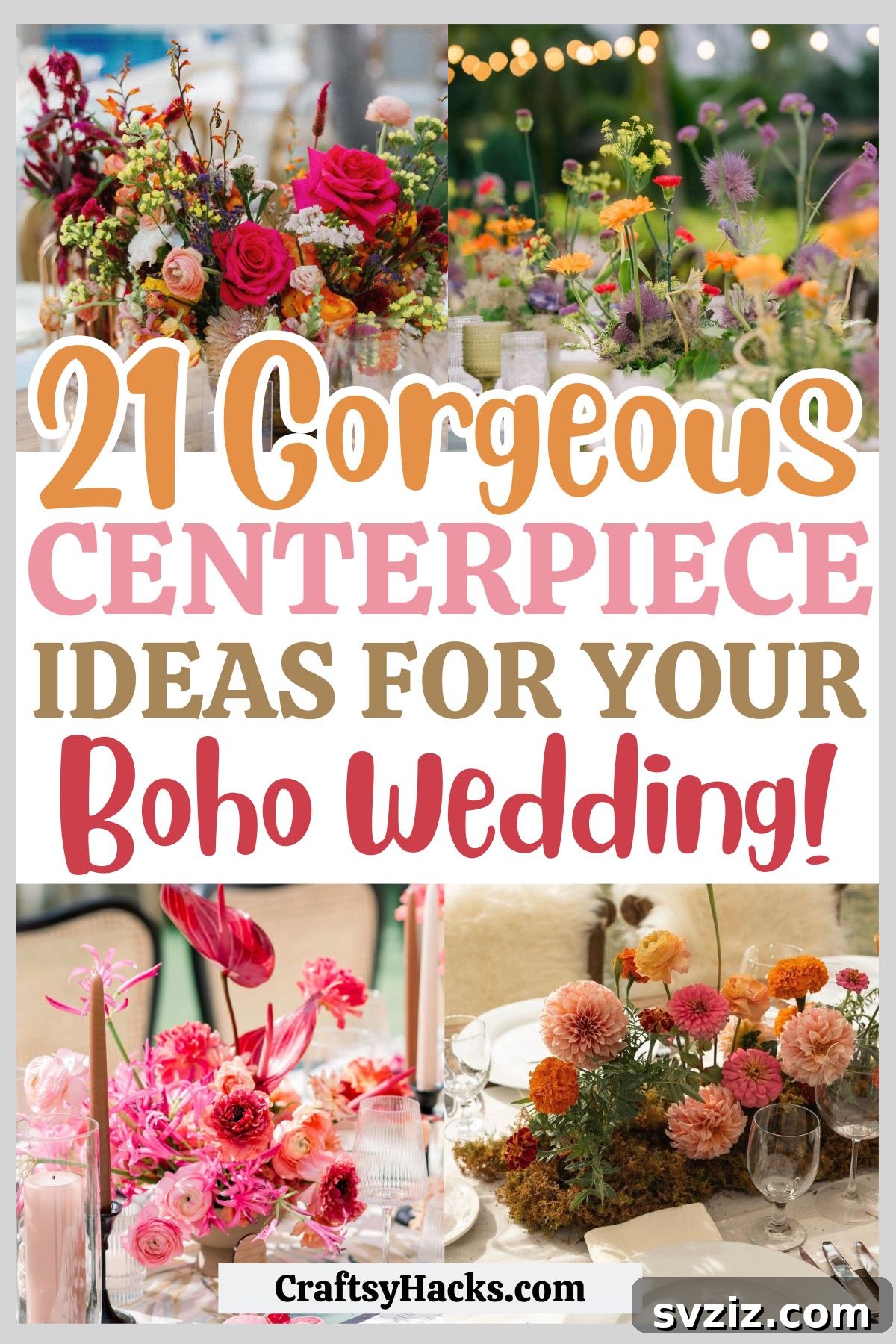 21 Breathtaking Boho Wedding Centerpiece Designs 2 Inspiring Centerpiece Ideas for Boho Weddings