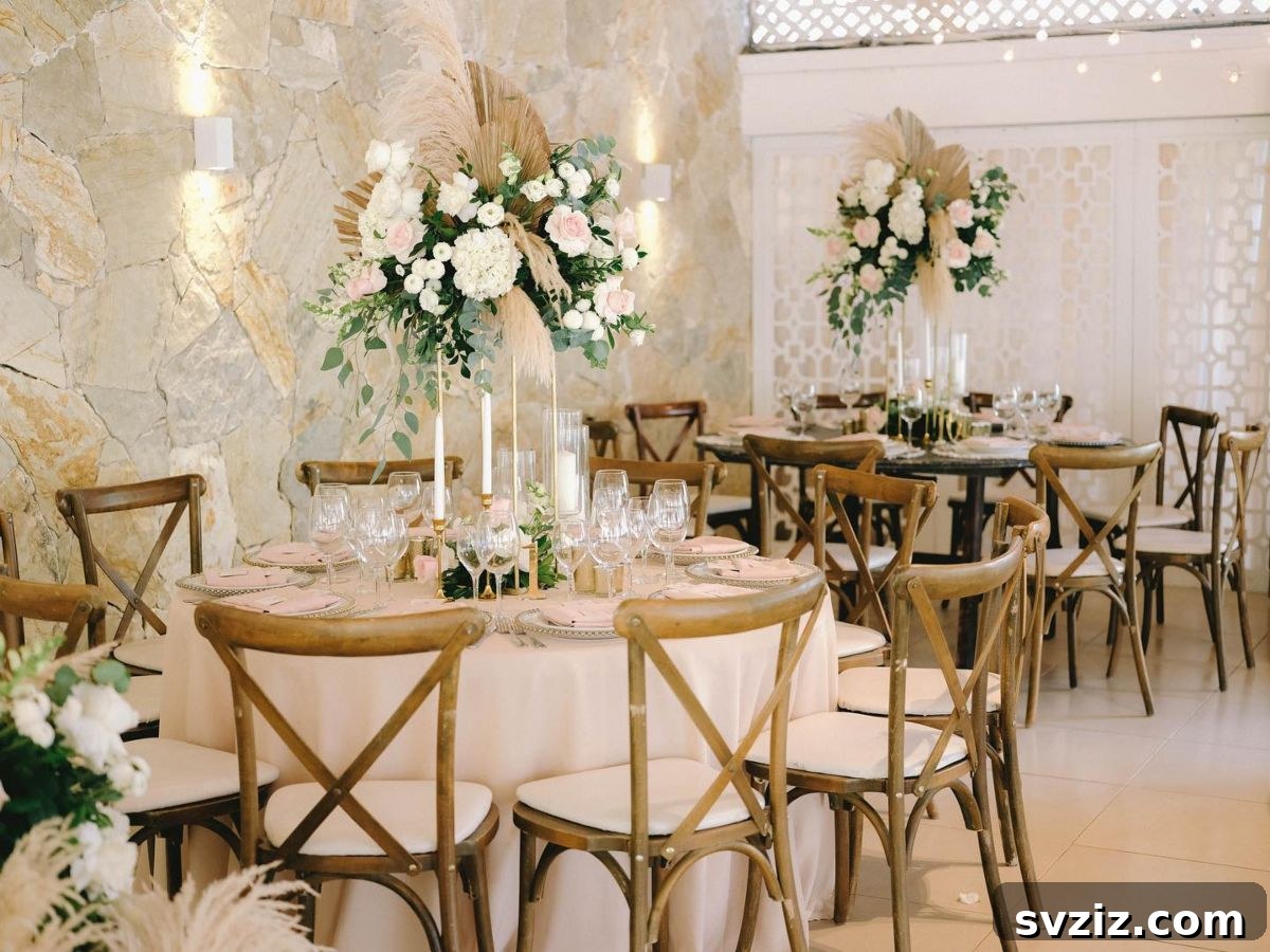 21 Breathtaking Boho Wedding Centerpiece Designs 5 Stunning Tall Boho Wedding Centerpieces with Pampas and Greenery