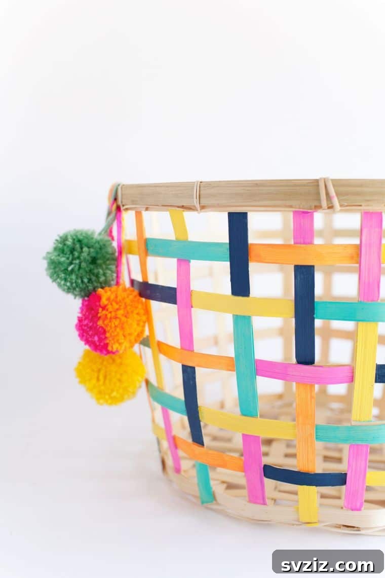 DIY Painted Basket