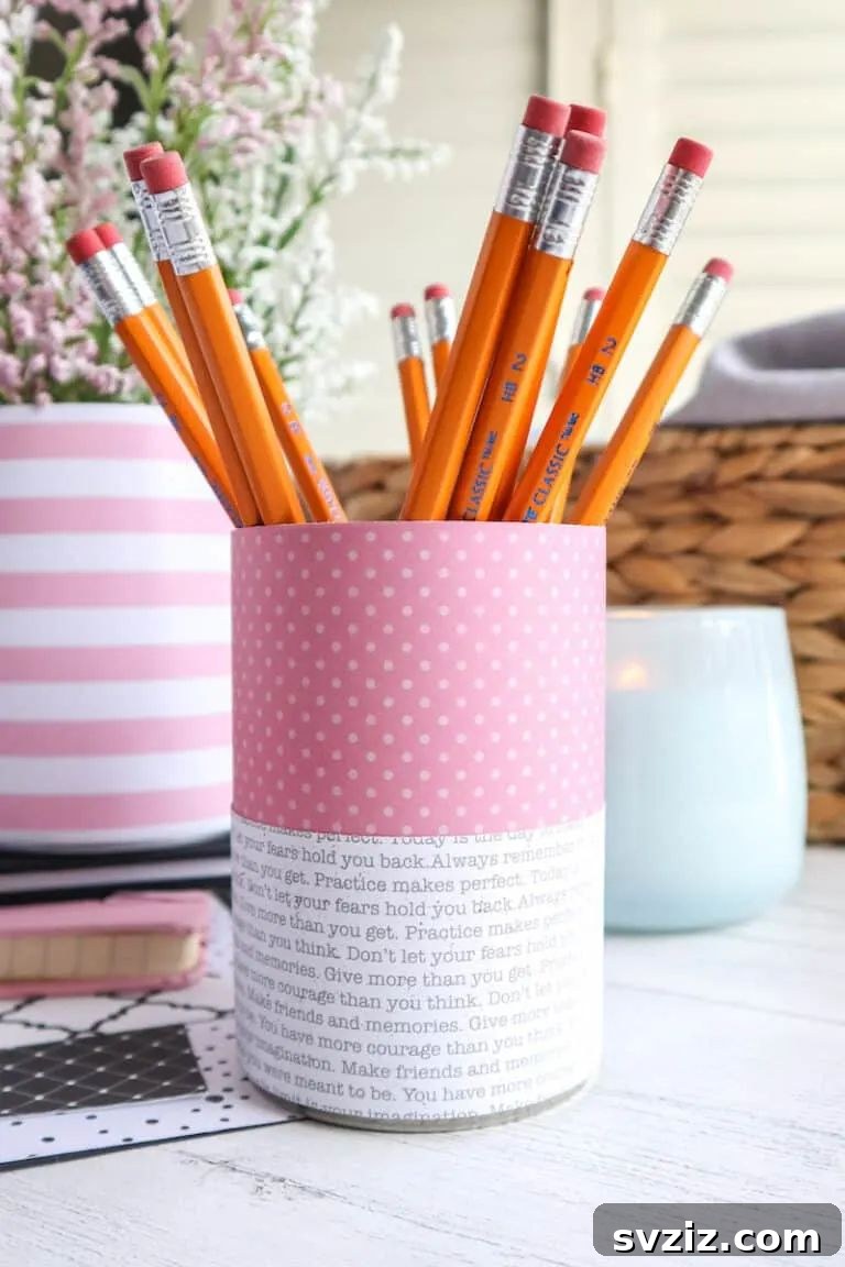 DIY Tin Can Organizers