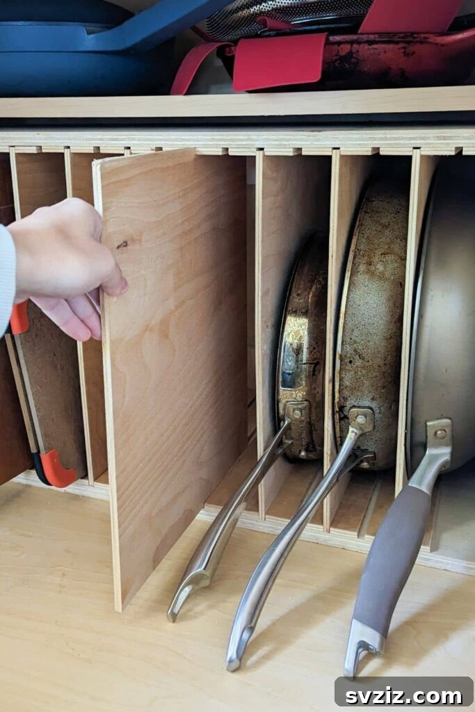 DIY Pots and Pans Organizers