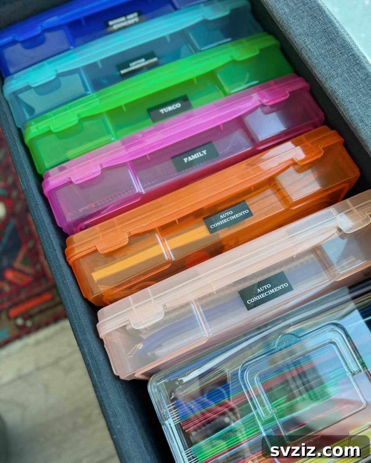 Vibrant Colorful Plastic Cases for Efficient Document Storage