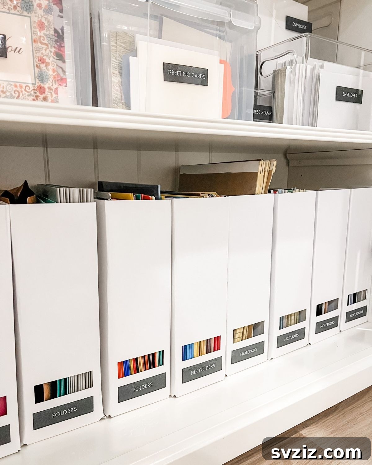 Categorized Storage Boxes and Baskets for an Organized Workspace
