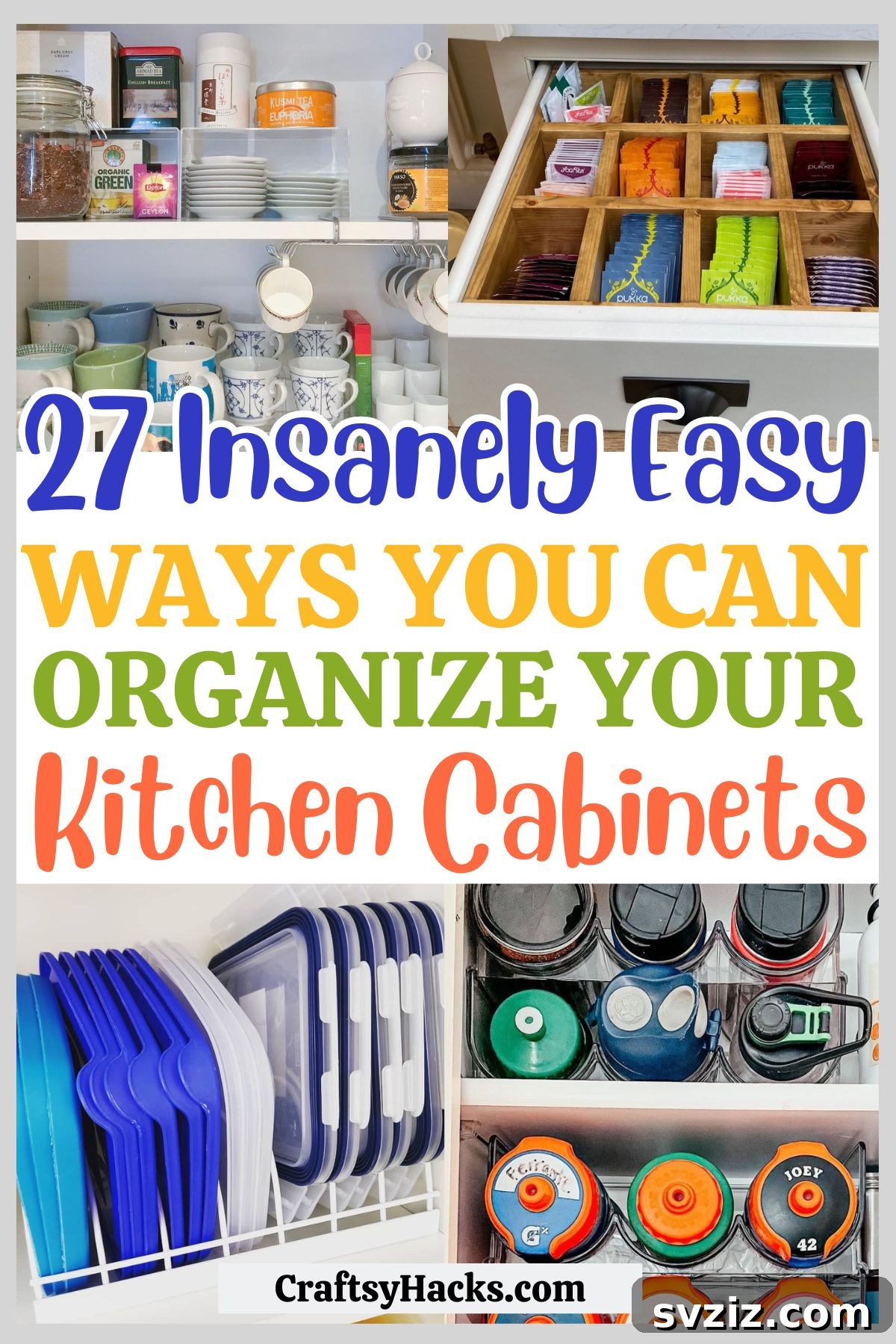 Smart Solutions for Organized Kitchen Cabinets 2 Ways you can Organize Your Kitchen Cabinets
