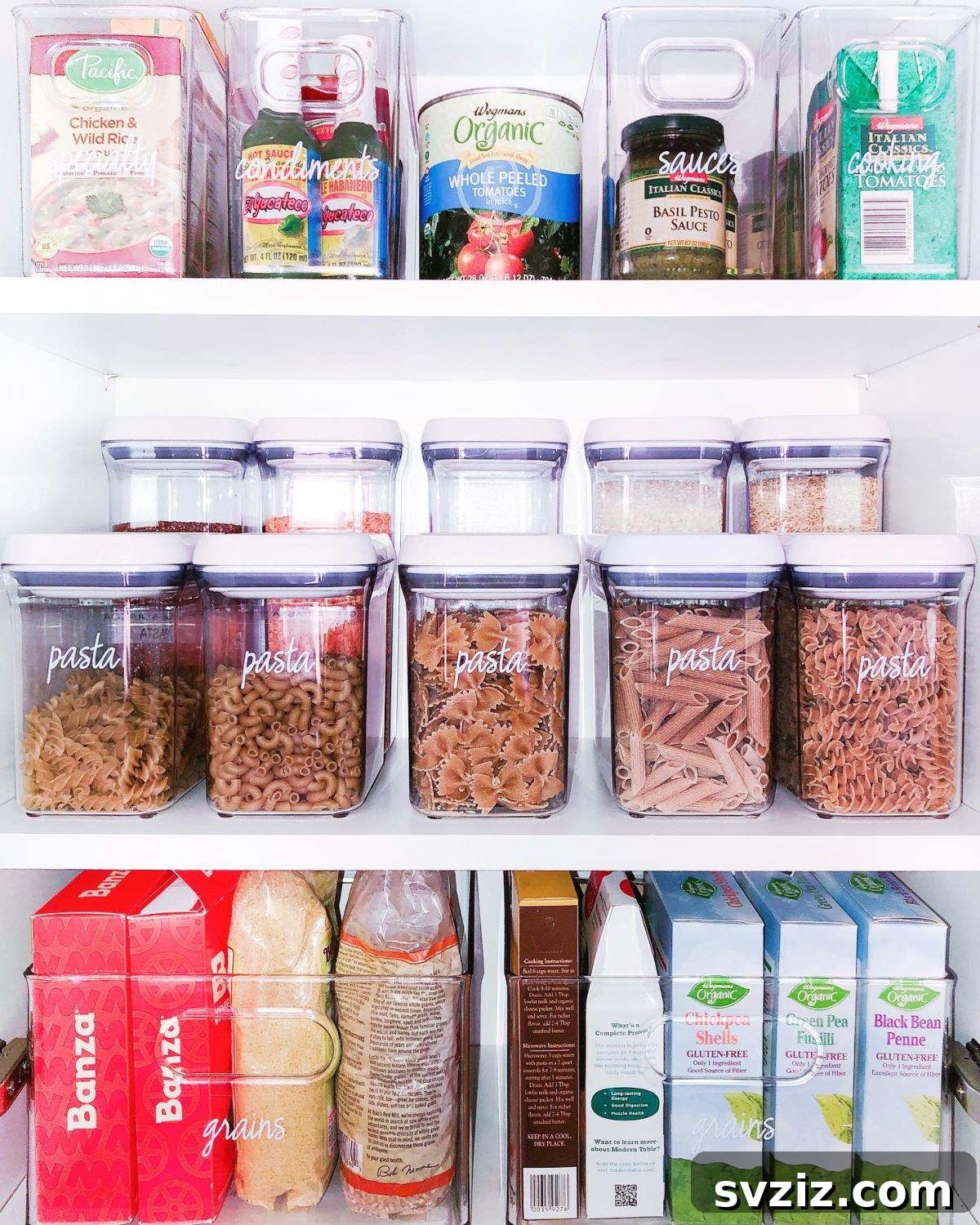 Smart Solutions for Organized Kitchen Cabinets 5 clear containers