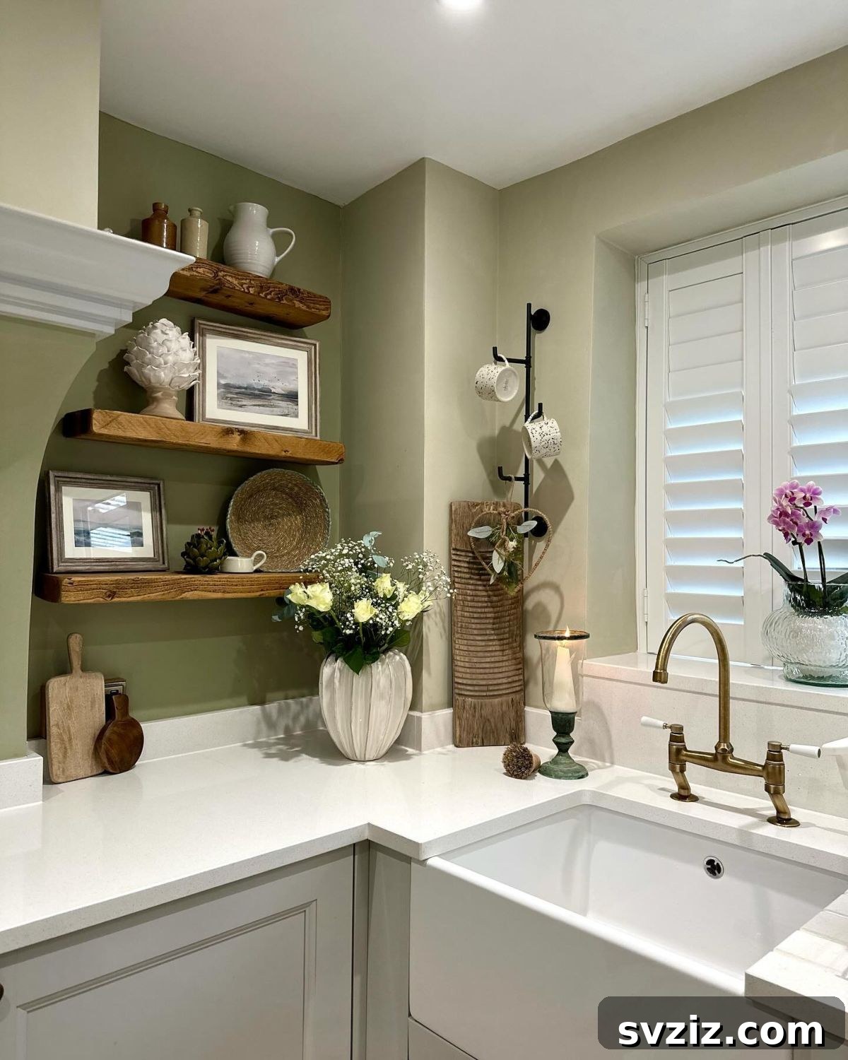 25 Brilliant Storage Hacks for Tiny Kitchens 23 Free-standing mug tree on a kitchen counter