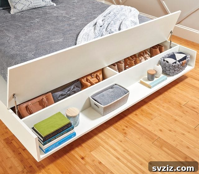 21 Stealthy Storage Solutions to Make Clutter Disappear 15 Spacious Storage Bed with Drawers