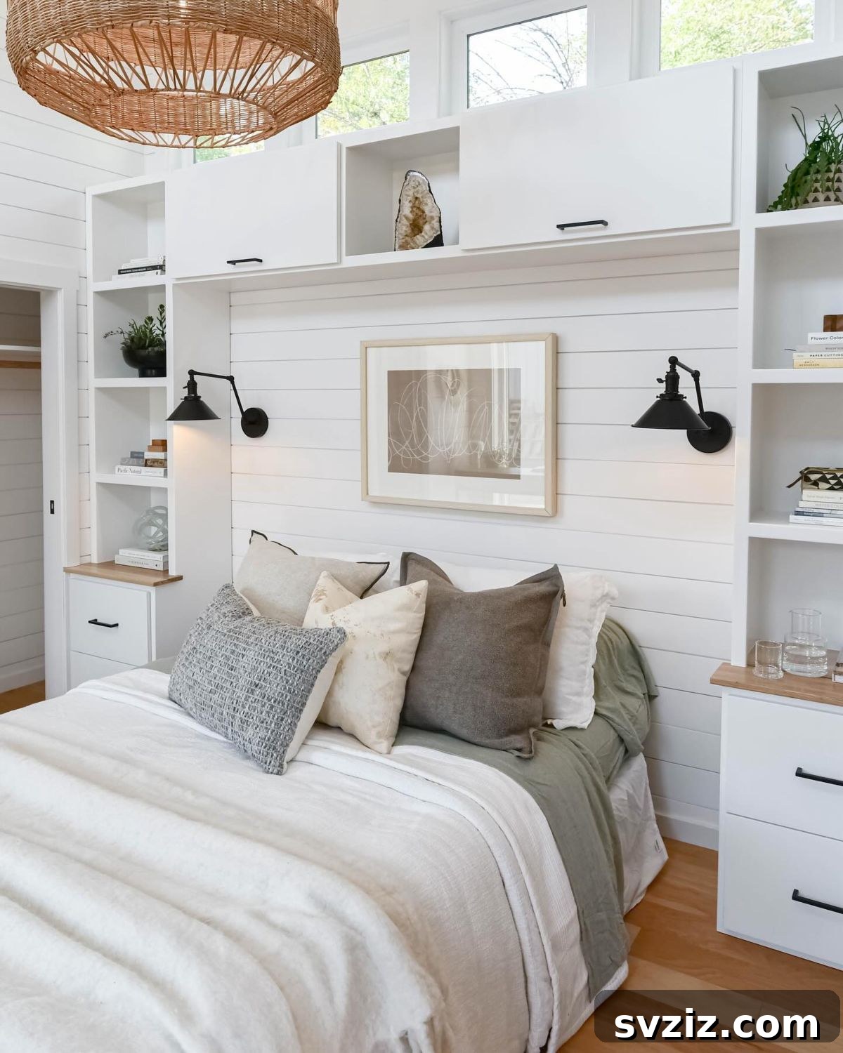 Kiralık Dar Alanlar İçin 31 Akıllı Düzenleme Sırrı 22 headboard storage
