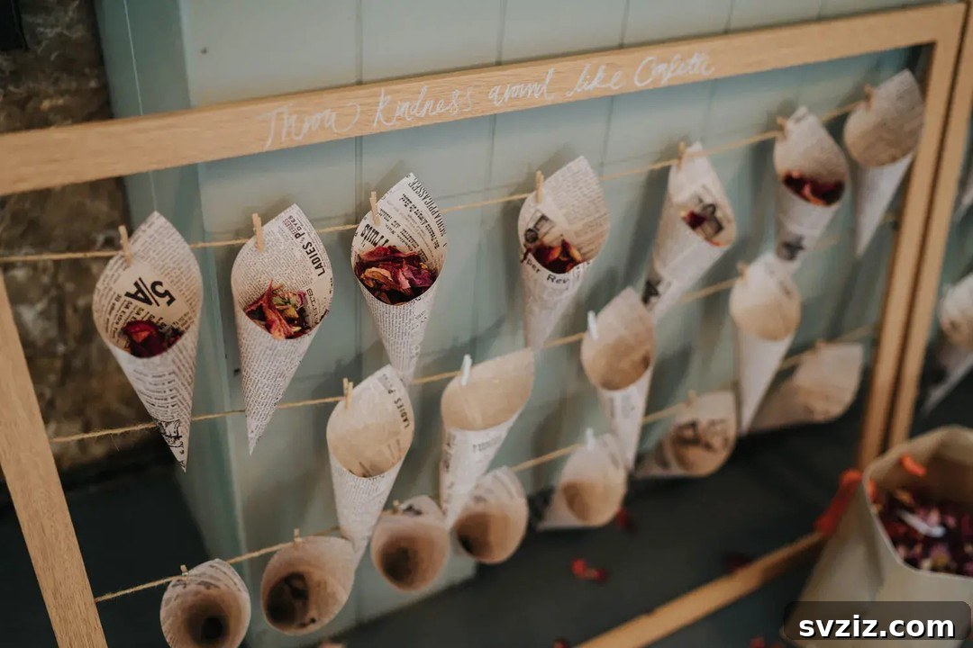 31 Stunning Outdoor Wedding Ideas Without Breaking the Bank 17 Eco-Friendly Flower Petal Confetti Cones