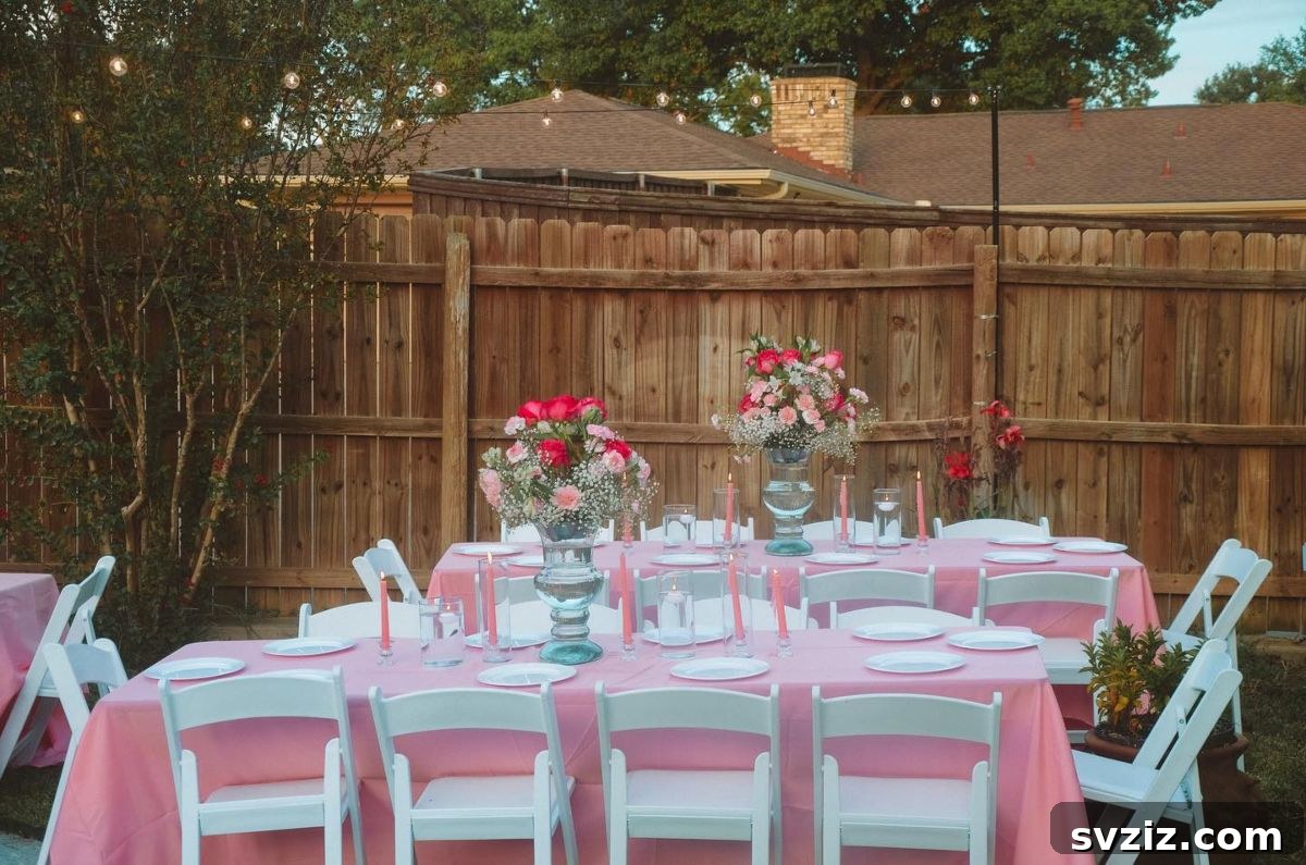 31 Stunning Outdoor Wedding Ideas Without Breaking the Bank 18 Pink Table Settings for Outdoor Wedding
