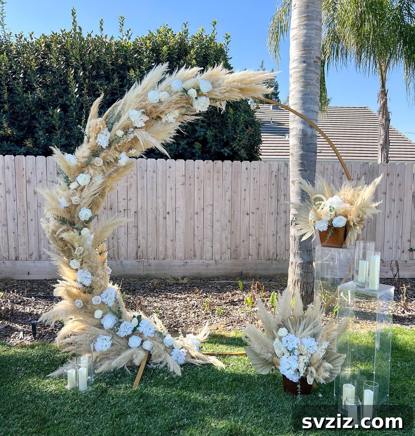 31 Stunning Outdoor Wedding Ideas Without Breaking the Bank 6 Pampas Grass Wedding Arch