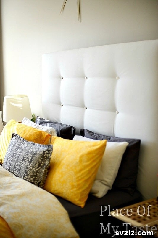 20 Genius IKEA Bedroom Transformations You Need Right Now 15 Upholstered Headboard IKEA Hack