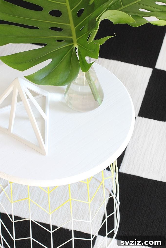 20 Genius IKEA Bedroom Transformations You Need Right Now 16 DIY Wire Basket Side Table IKEA Hack