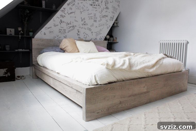 20 Genius IKEA Bedroom Transformations You Need Right Now 3 Malm Bedframe Rustic Hack