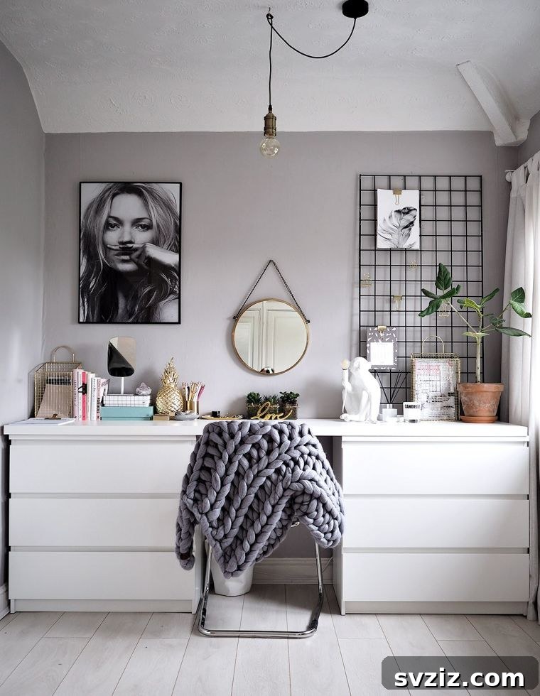 20 Genius IKEA Bedroom Transformations You Need Right Now 5 IKEA Malm Chest Desk Hack
