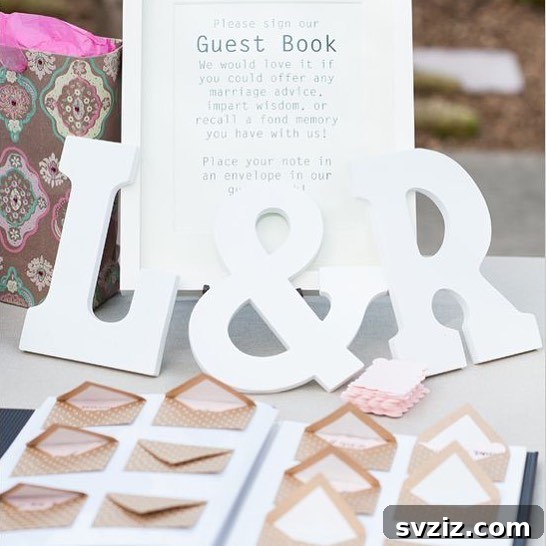 Mini advice cards for wedding guests to write messages