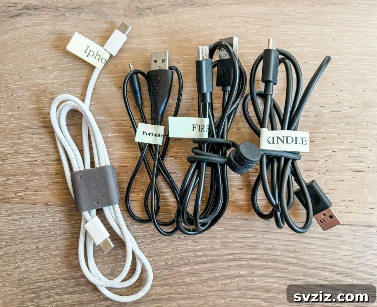 Label All Your Cords for Easy Setup in Your New Home