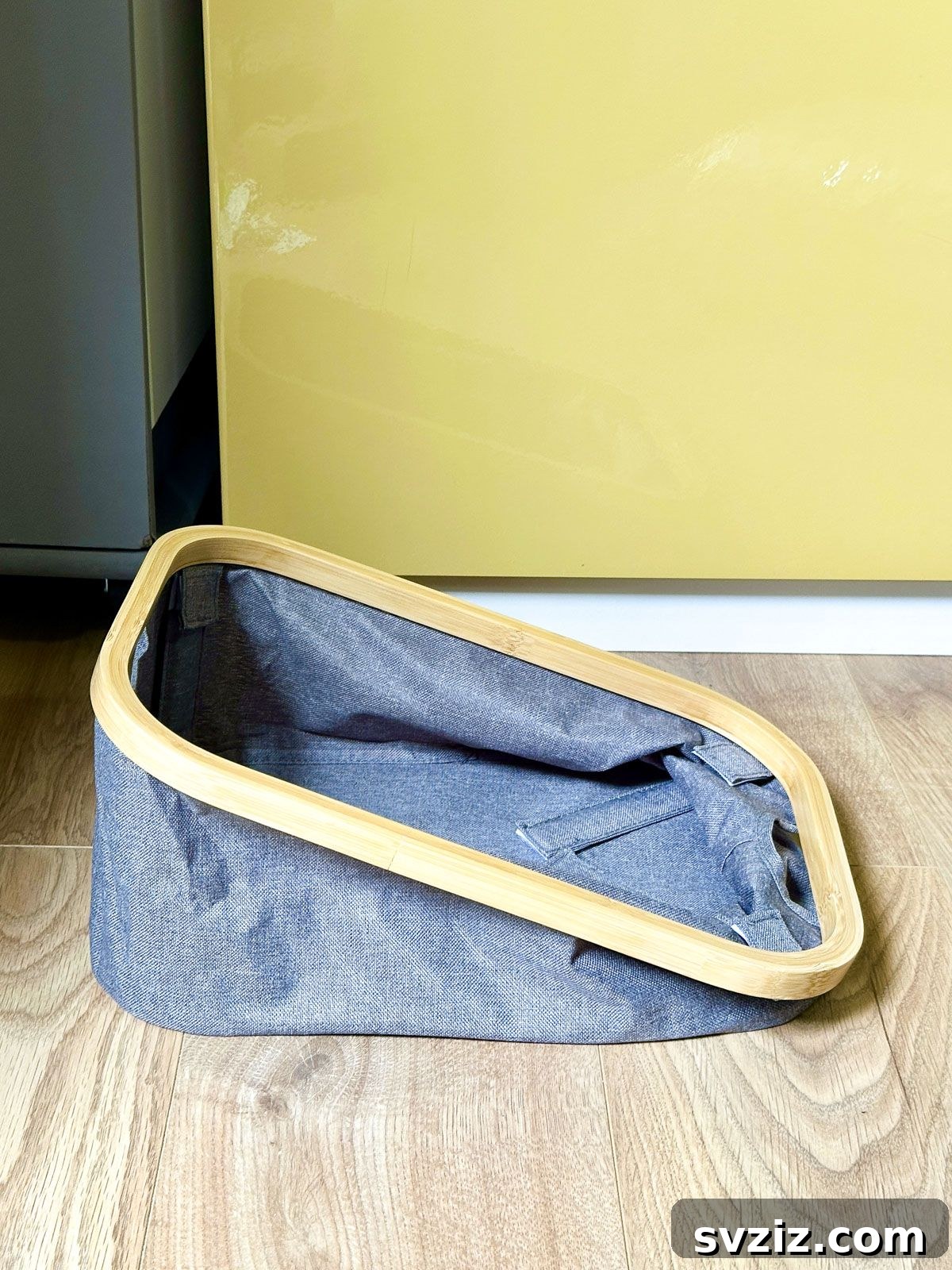 Use a Foldable Laundry Basket to Save Space in Your Tiny Home