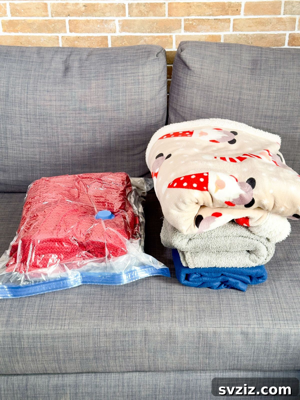 Vacuum Bags to Save Space for Bulky Items in a Tiny Home