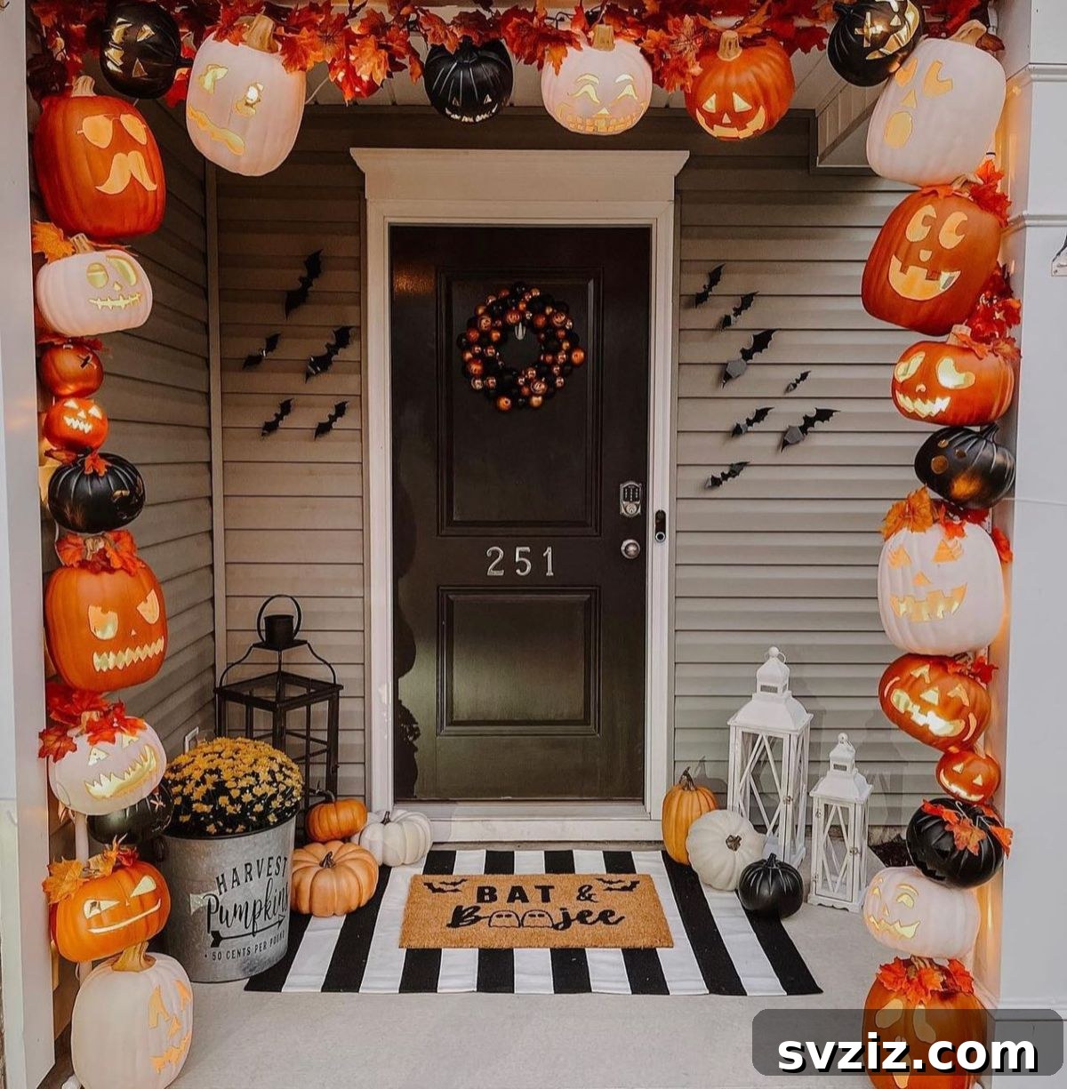 hanging pumpkins decor