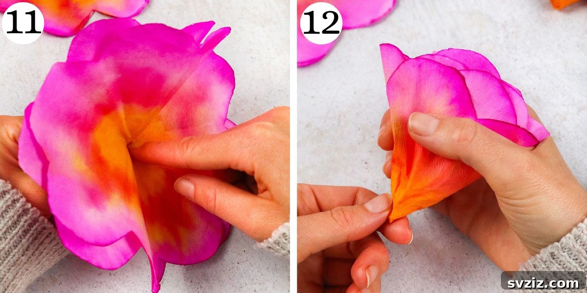 how to make Coffee Filter Flowers