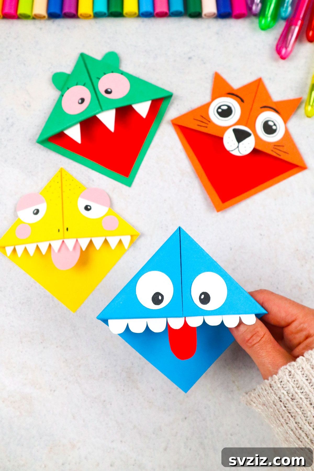 diy corner bookmark origami, quick paper craft