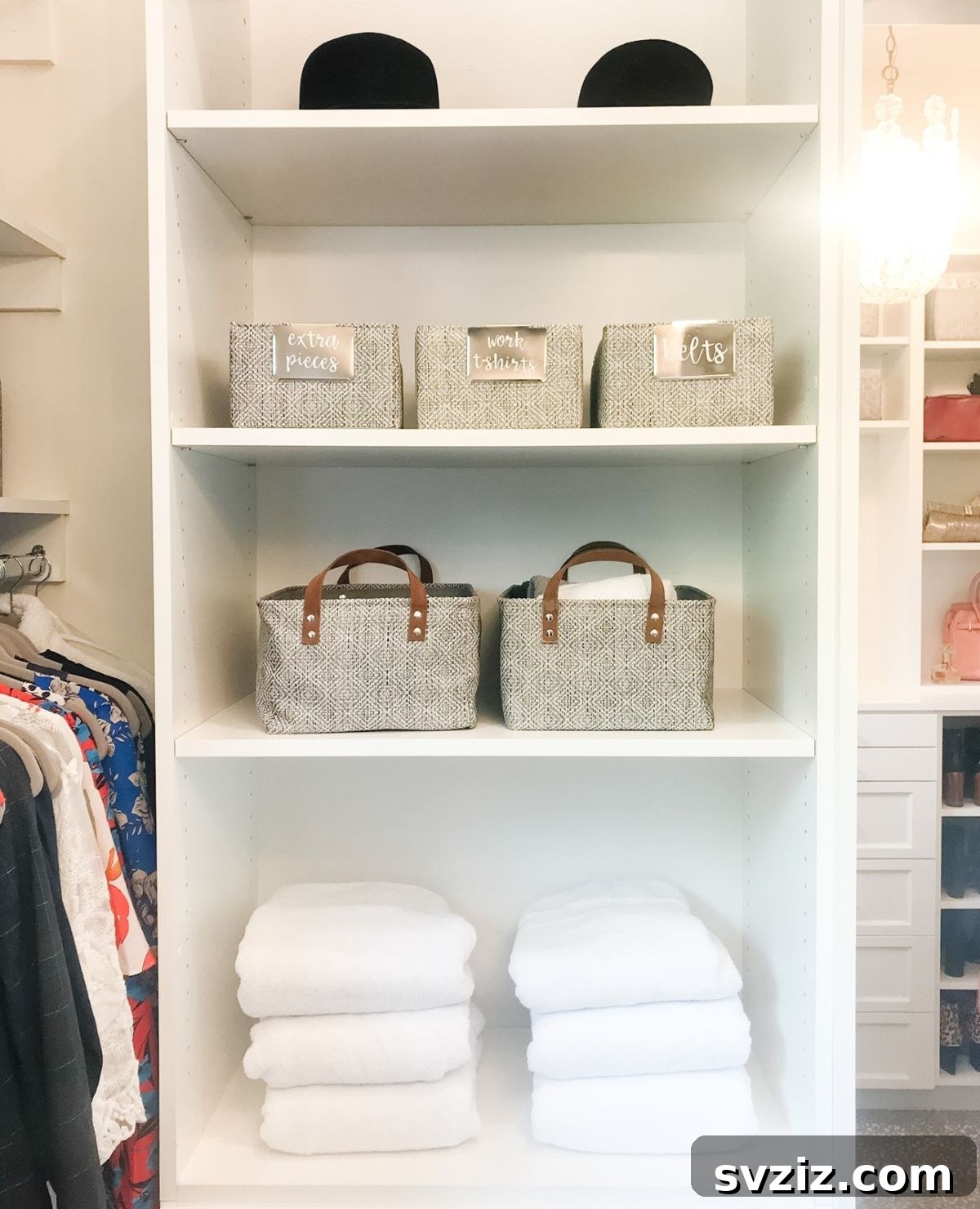 Yatak Odanızı Ferahlatacak ve Düzenleyecek 21 Akıllı İpucu 10 Add warmth and hide clutter with stylish fabric storage bins, perfect for shelves and cubbies.