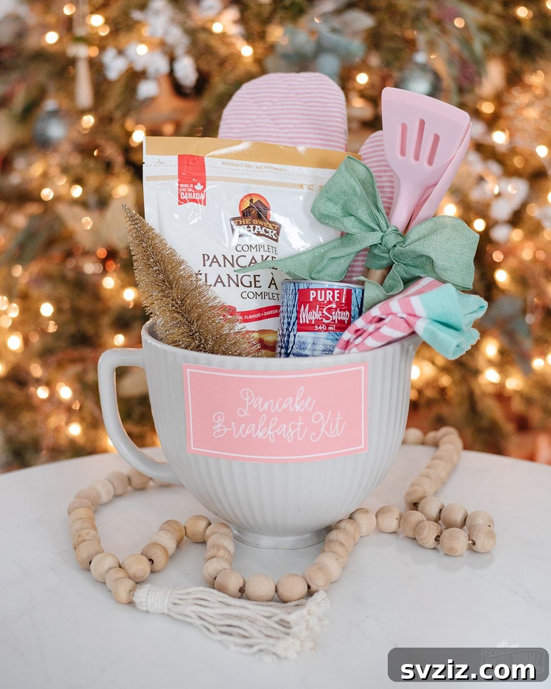 pancake and breakfast Christmas basket ideas 