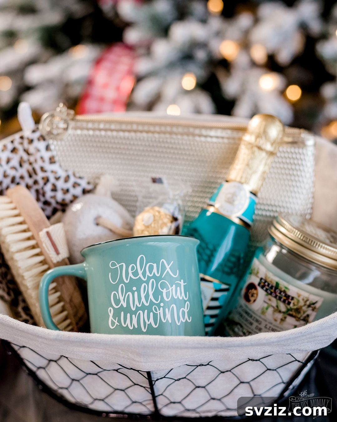 relaxation Christmas basket