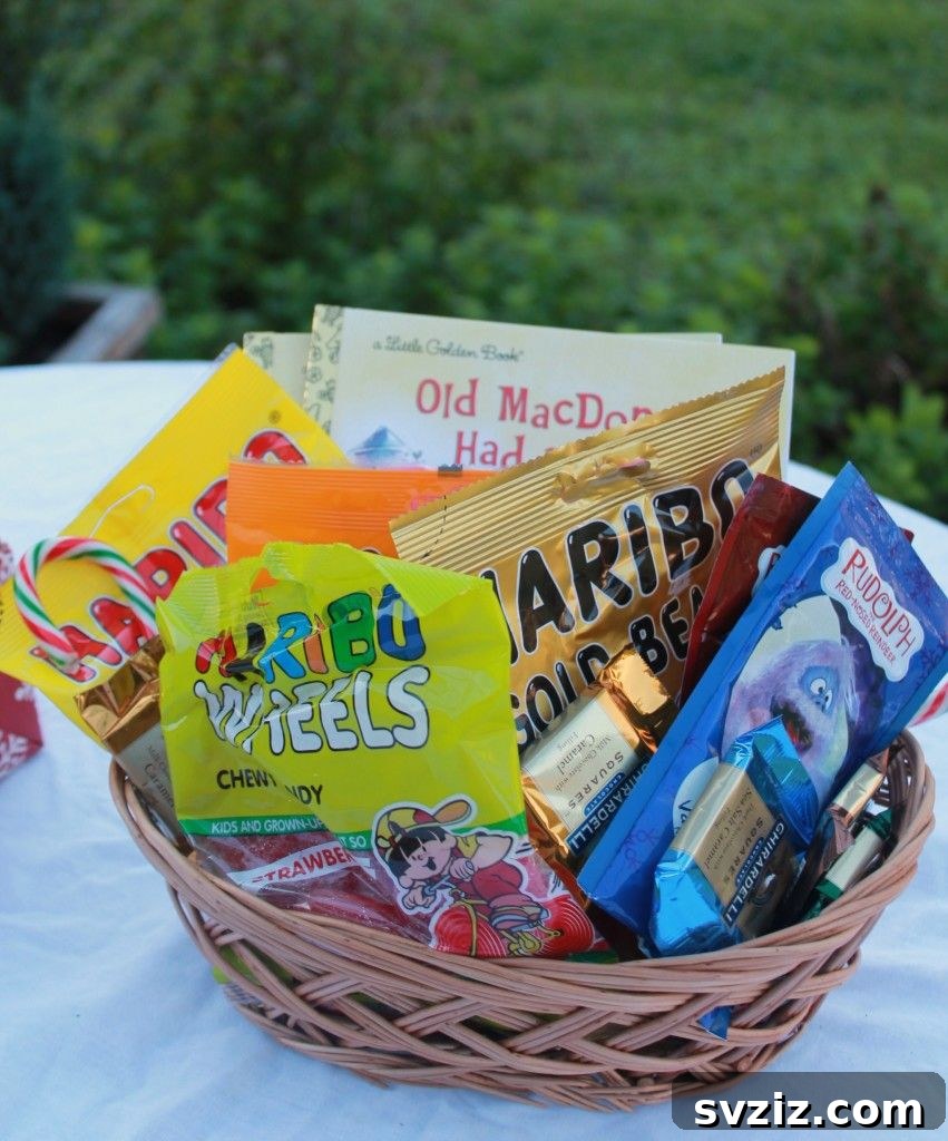 candy Christmas basket
