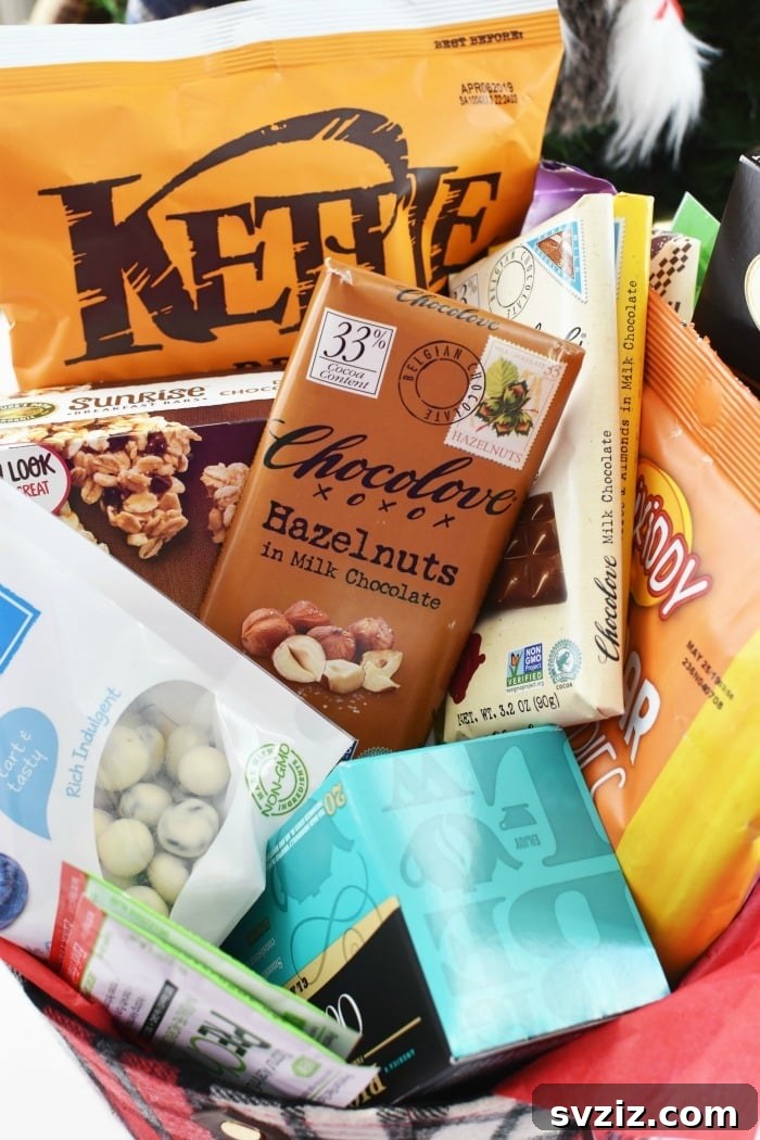 healthy food Christmas basket