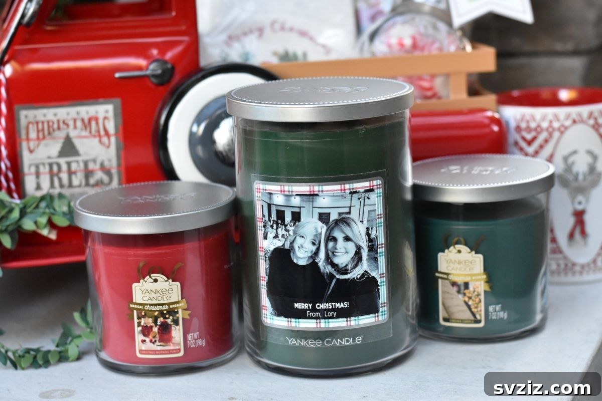 candles Christmas basket
