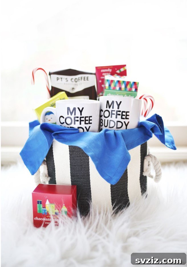 his and hers coffee Christmas basket