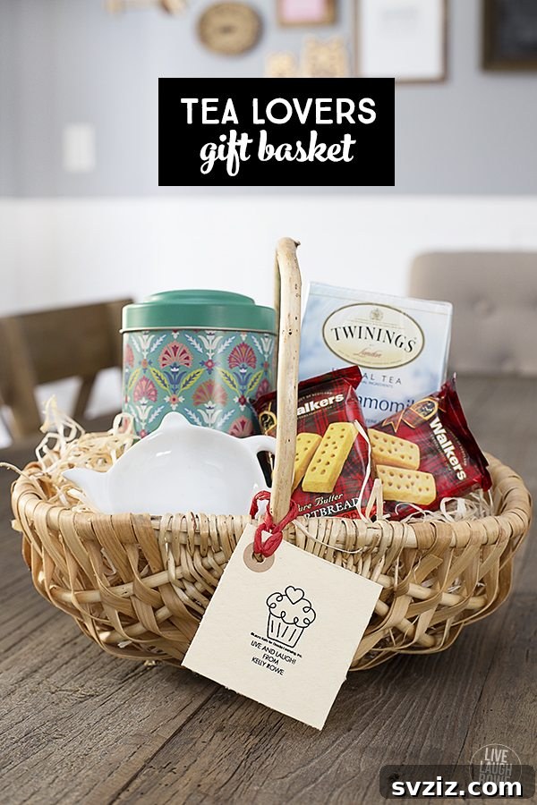 tea  Christmas basket