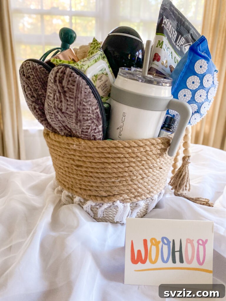 health and wellness Christmas basket