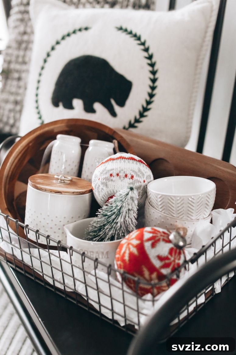 new home Christmas basket