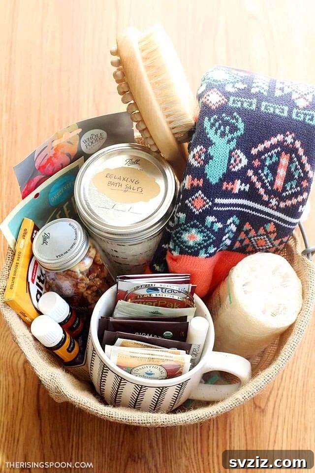 self care christmas gift basket
