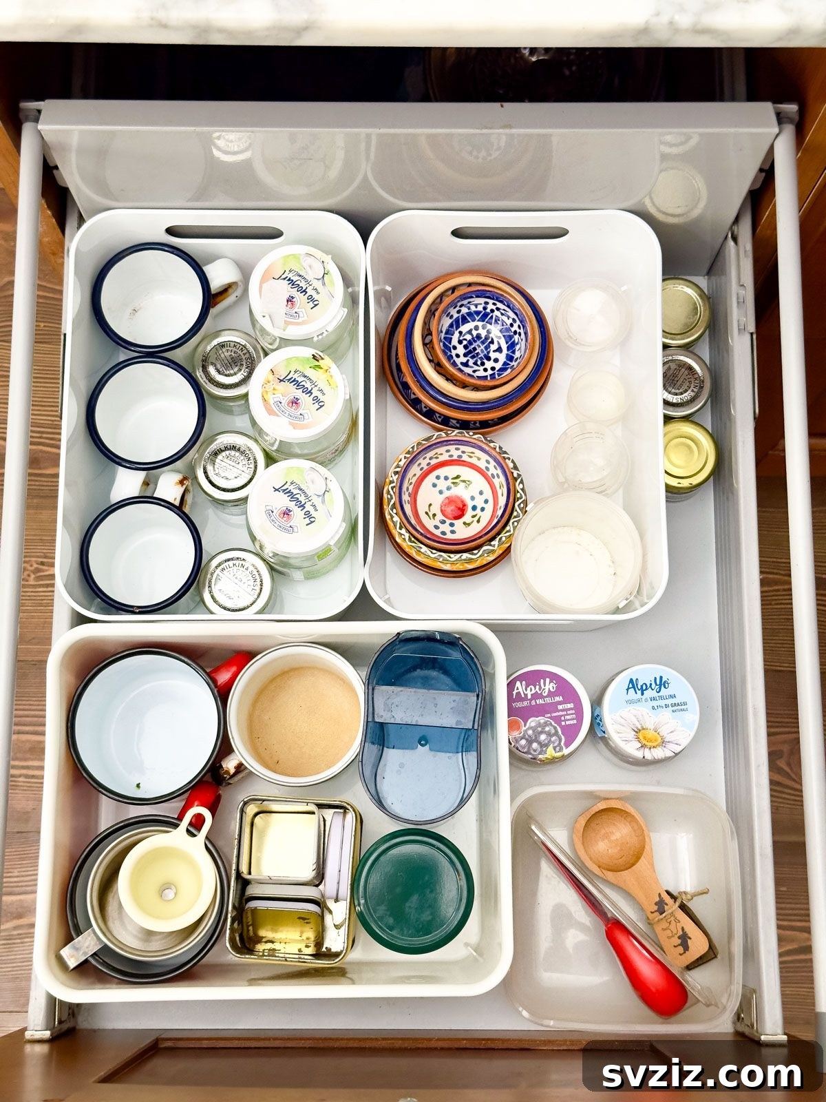 Organize with Various Plastic Containers
