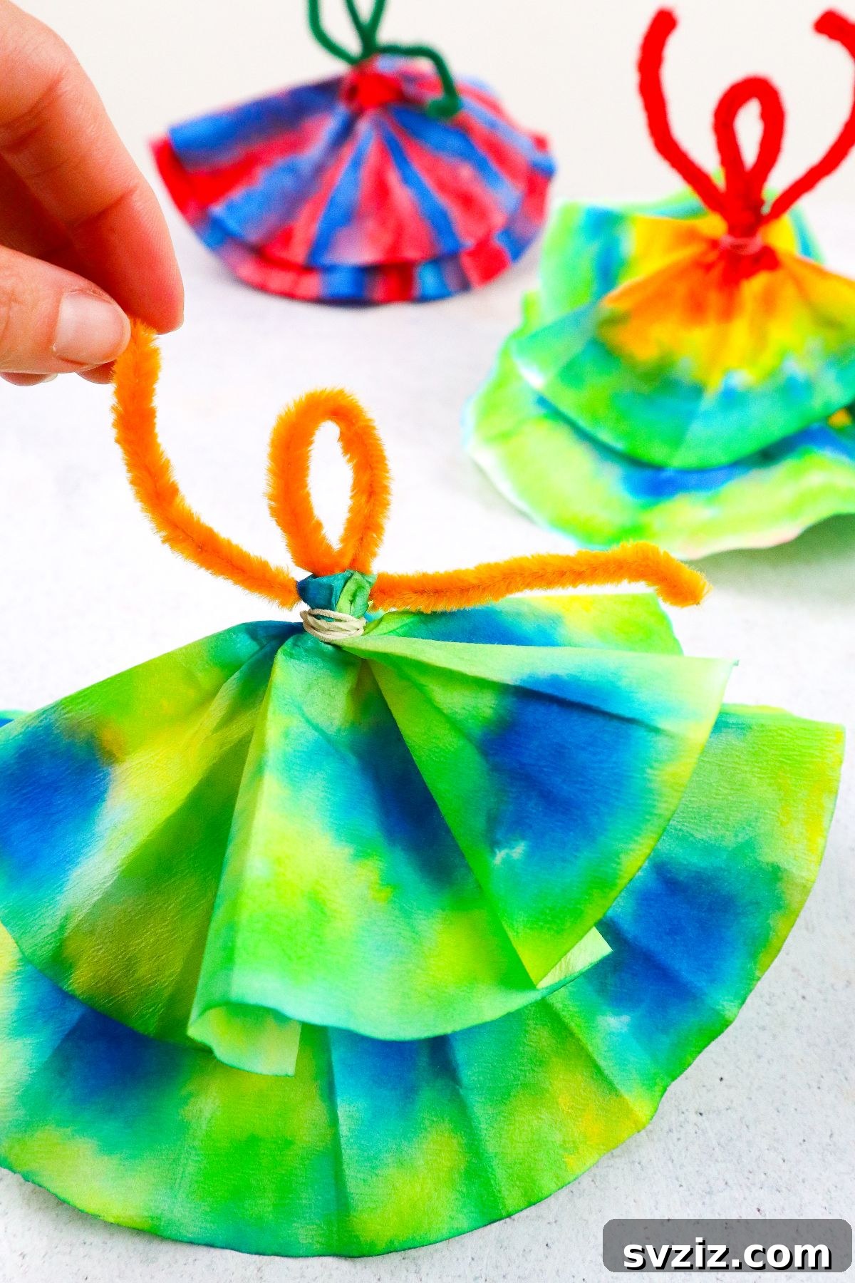 colorful Coffee Filter Dancers
