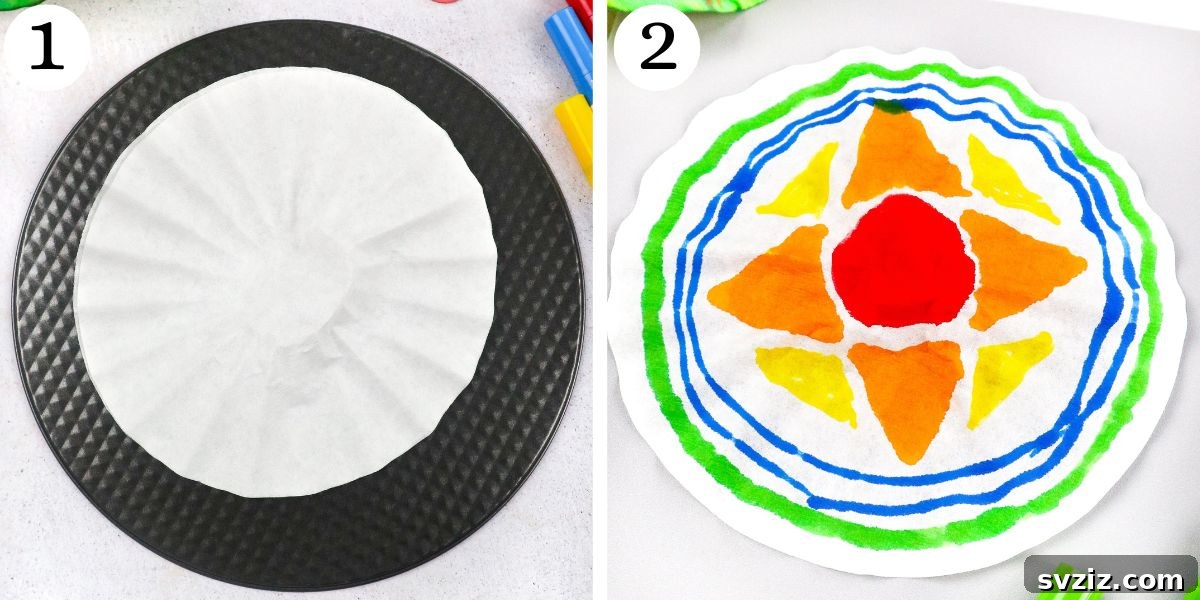 decorate coffee filters
