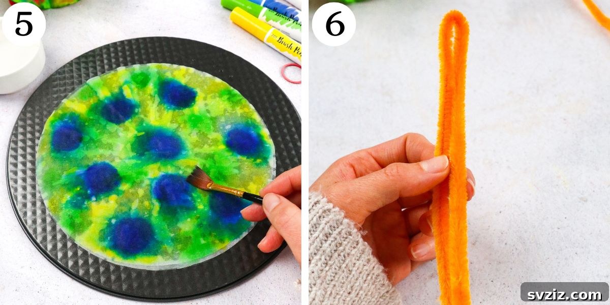 create dancers body with pipe cleaners