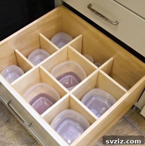 Never Lose a Lid Again: Ultimate Tupperware Organization 14 Adjustable Drawers