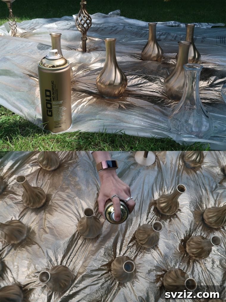 glass vases table decor