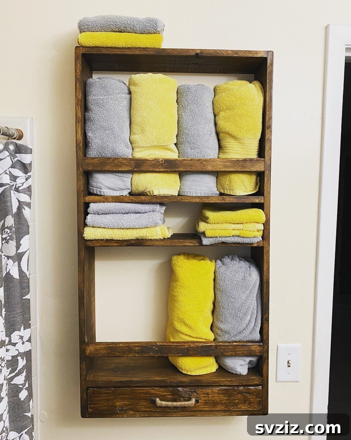 23 Brilliant Towel Storage Ideas to Transform Your Bathroom 14 Handcrafted DIY Towel Storage Cabinet