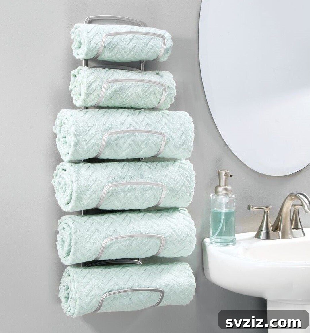 23 Brilliant Towel Storage Ideas to Transform Your Bathroom 25 Space-Saving 6-Tier Towel Holder