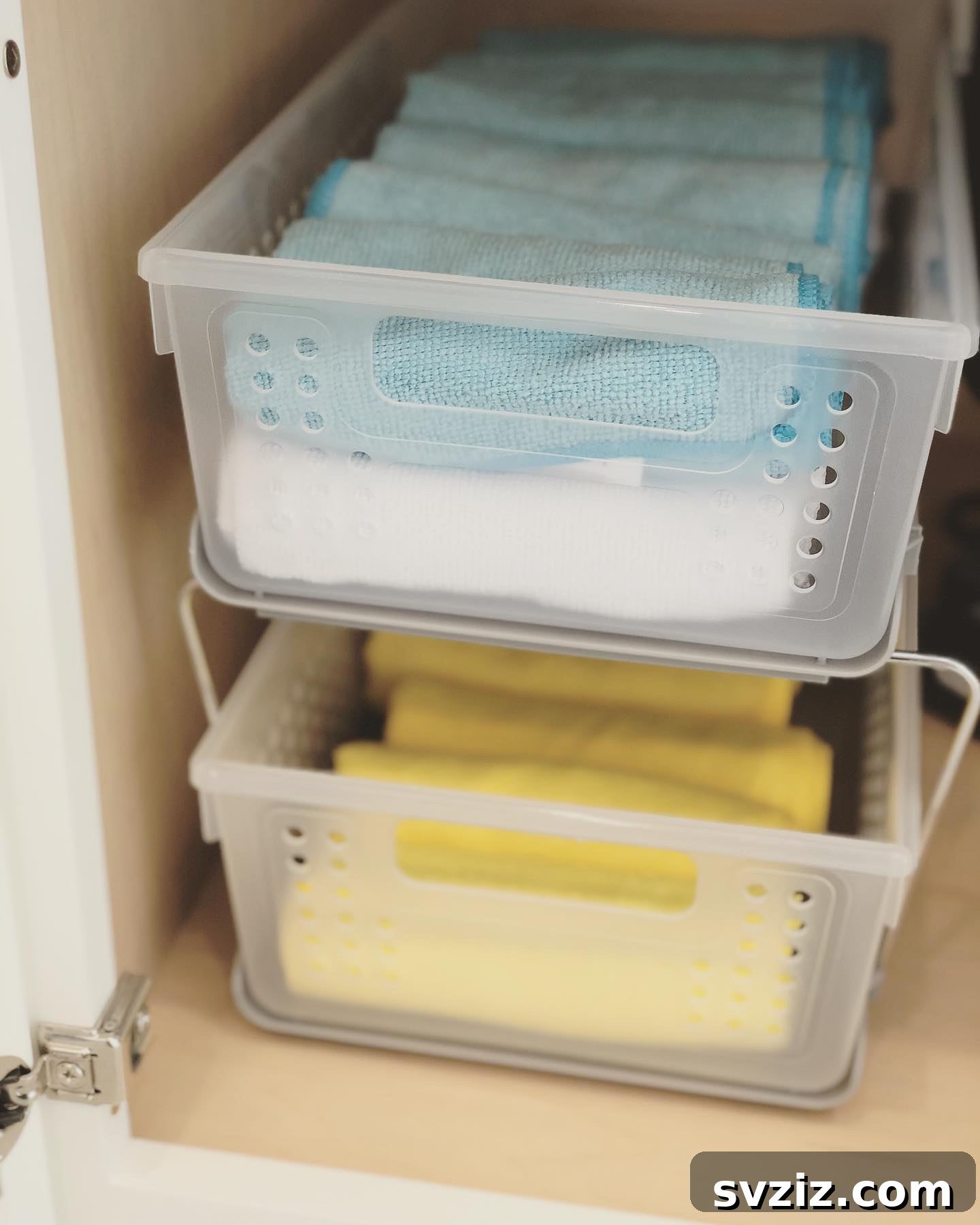23 Brilliant Towel Storage Ideas to Transform Your Bathroom 6 Space-Saving Plastic Bin Drawers