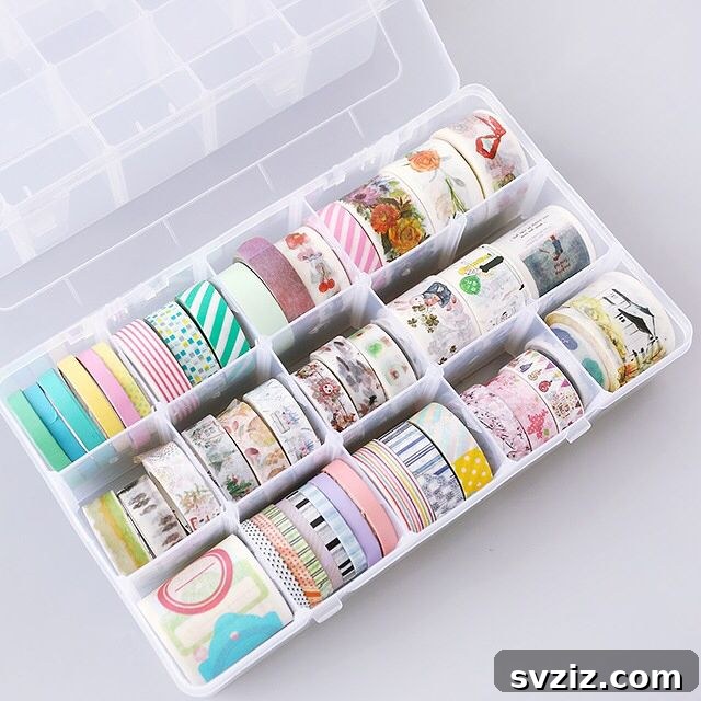 Decorative Storage Box for Craft Tapes